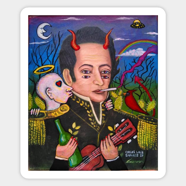 Simon Bolivar Sticker by Majenye